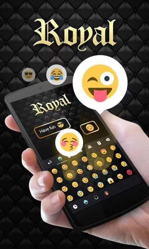 Royal GO Keyboard Theme Emoji screenshot 4