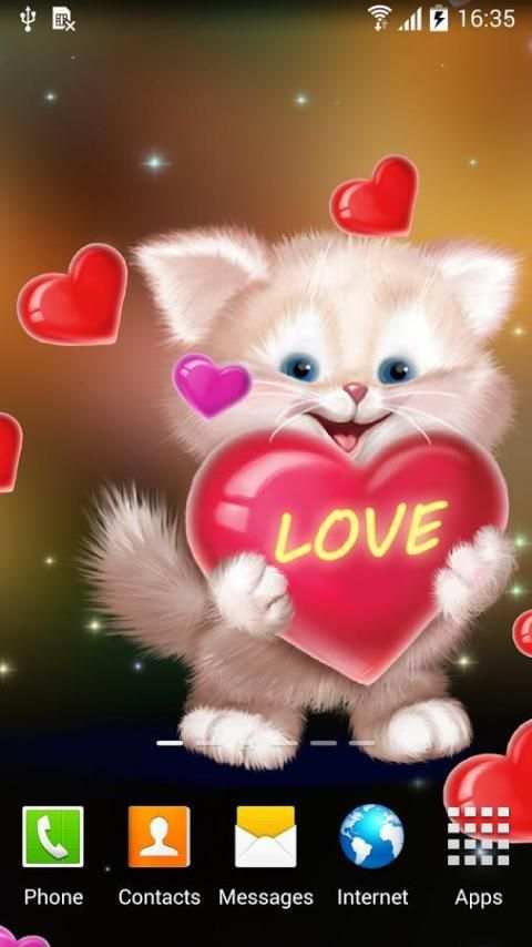 Cute Cat Live Wallpaper screenshot 3