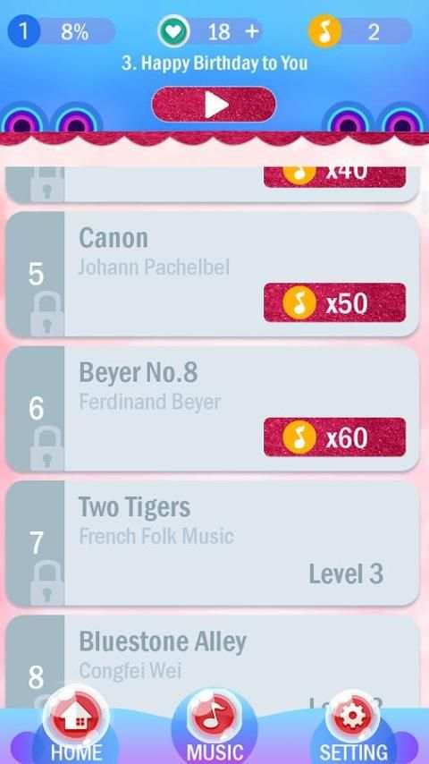 New Piano Pink Tiles 3 screenshot 1