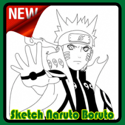 ikon Sketch Naruto Boruto