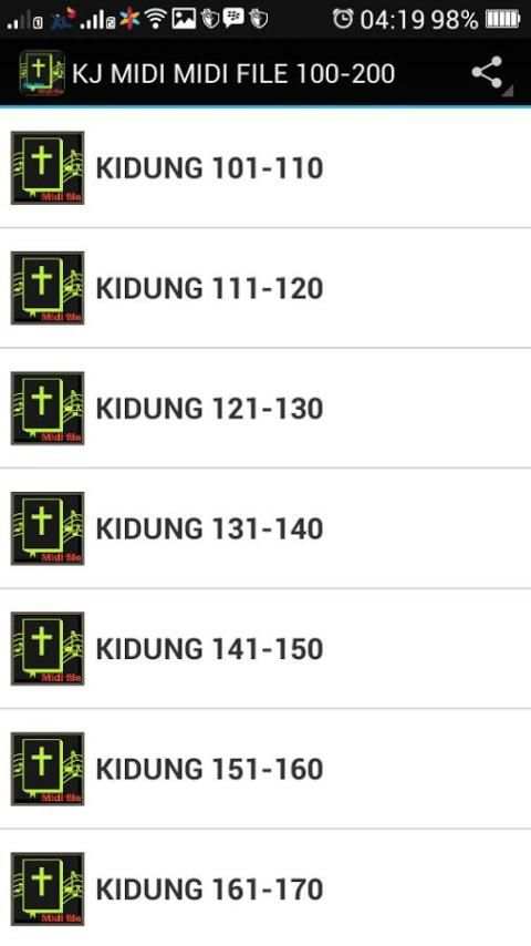 MIDI KIDUNG JEMAAT 100-200 screenshot 2