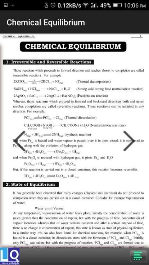 Chemical Equilibrium screenshot 5