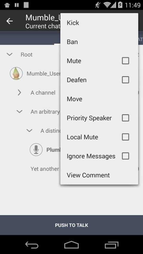 Plumble - Mumble VOIP (Free) скриншот 4