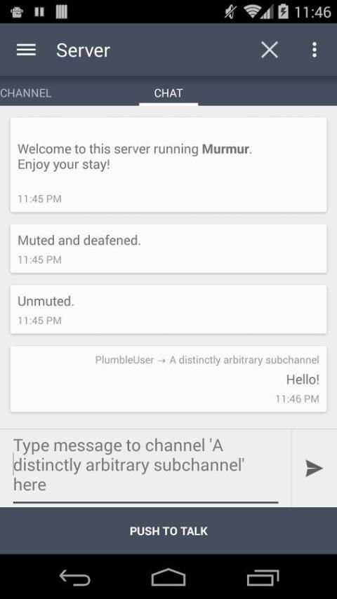 Plumble - Mumble VOIP (Free) скриншот 5