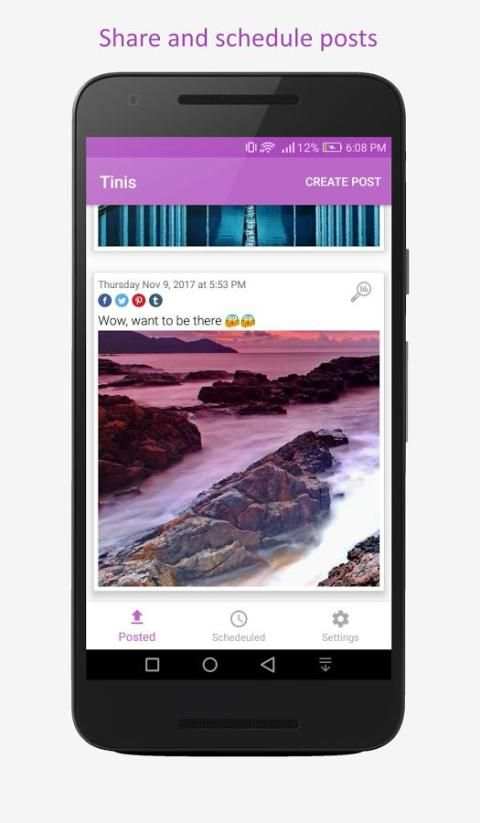 Tinis - Social Media in one place screenshot 2