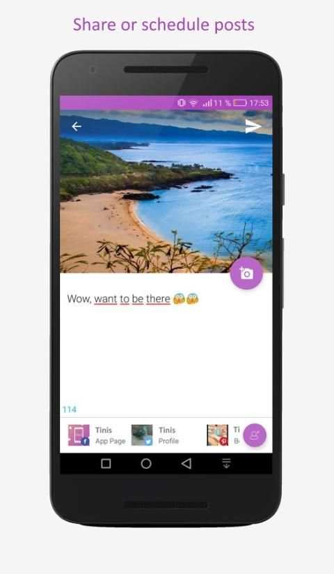 Tinis - Social Media in one place screenshot 1