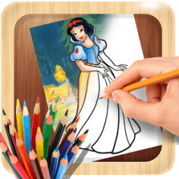 How to Draw Disney Princesses Characters أيقونة