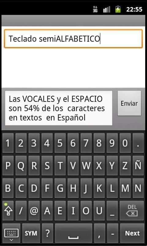 Teclado rápido Semi ALFABÉTICO screenshot 7