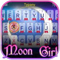 Moon Girl Theme&Emoji Keyboard on 9Apps