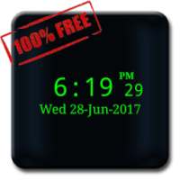 3Cats Clock Widget + Seconds