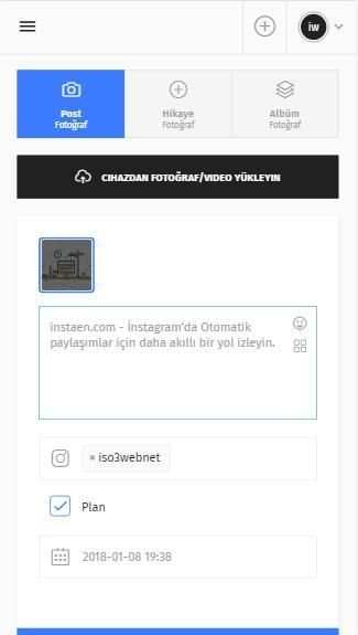 InstaEn İnstagram paylaşım planlama ve zamanlama screenshot 5