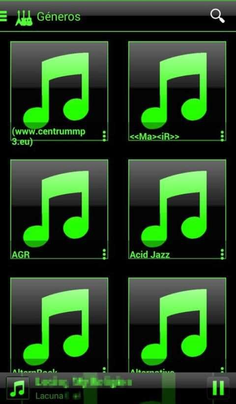 SKIN PLAYERPRO V4 GLASS GREEN 4 تصوير الشاشة