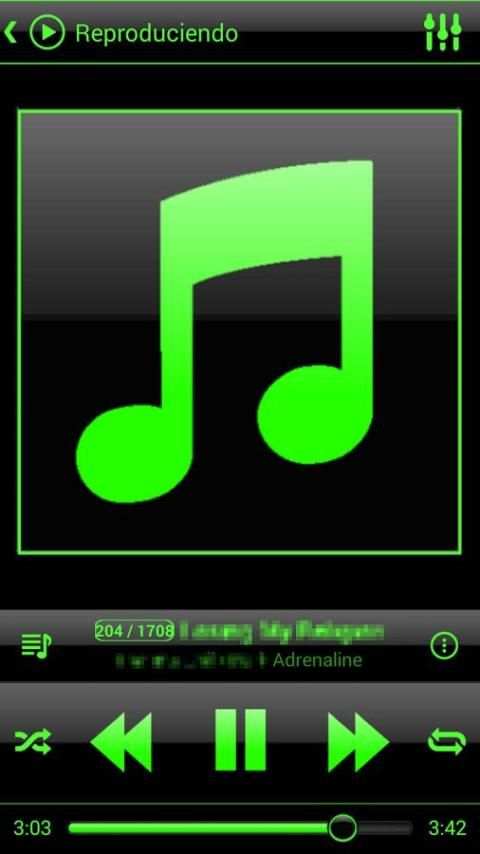 SKIN PLAYERPRO V4 GLASS GREEN 5 تصوير الشاشة