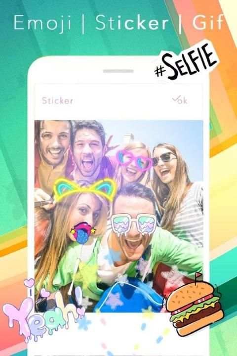 Candy Selfie Camera screenshot 1