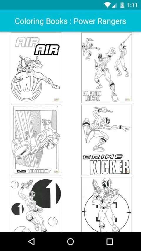 Cartoon Coloring : Power Rangers Edition screenshot 5