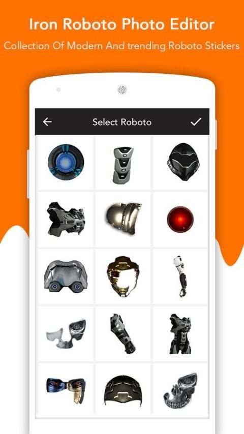 Iron Roboto Photo Editor 1 تصوير الشاشة