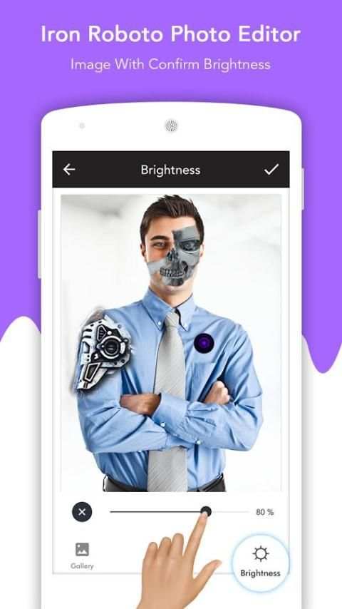 Iron Roboto Photo Editor 2 تصوير الشاشة