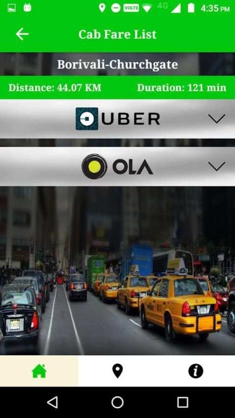 Cab Fare Comparision screenshot 2