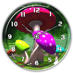 ikon 3D Mushroom Clock Live WP