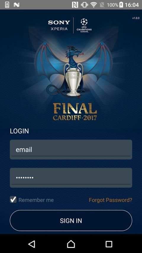 Sony Mobile UCL Guest App screenshot 7