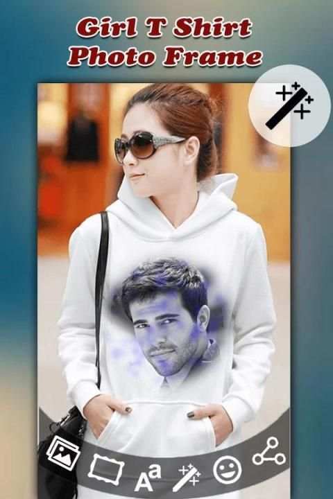 Girl T-Shirt Photo Frame screenshot 3