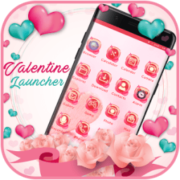 ikon Valentine Launcher Theme-Romantic Love Heart Theme