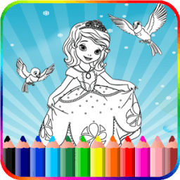 ikon Coloring Book Princess Girls