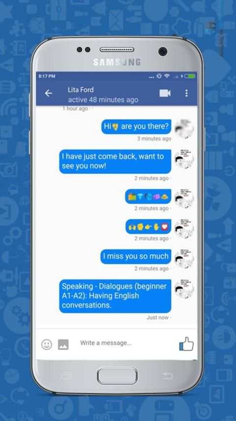 Lite Messenger for Facebook स्क्रीनशॉट 1