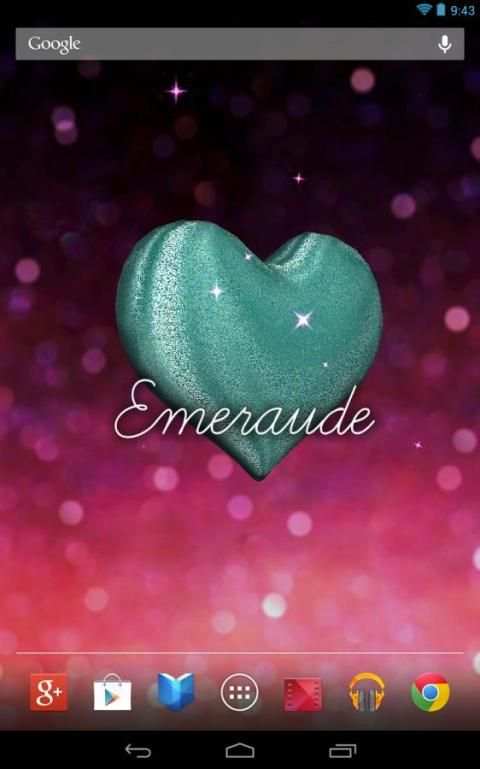 3D Glitter Heart LWP 5 تصوير الشاشة