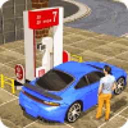 Gas Car Station Services: Highway Car Driver icon