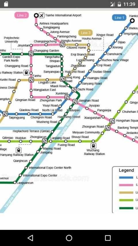 Wuhan Metro Map 2017 screenshot 4