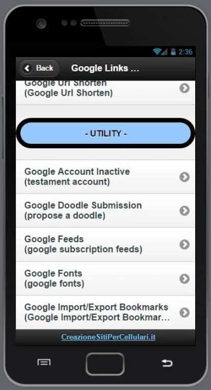 Links to © Google Services screenshot 6