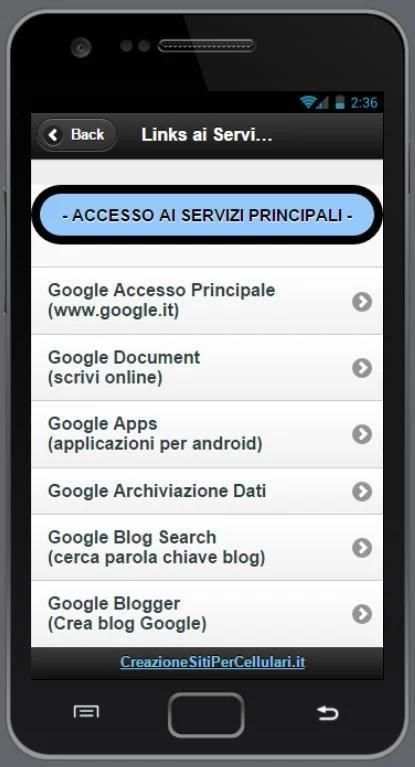 Links ai Servizi © Google स्क्रीनशॉट 11