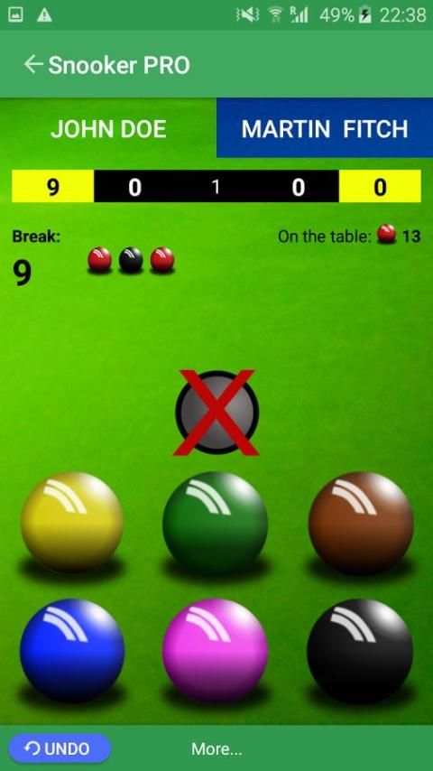 Snooker Score Counter 2 تصوير الشاشة