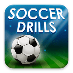 Soccer drills: football training icon