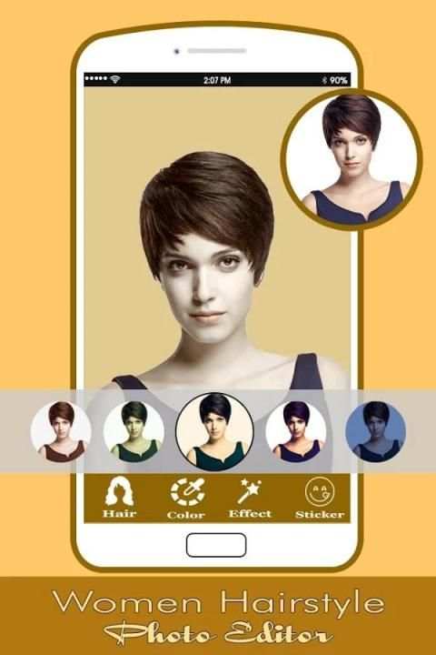 Woman Hair Styles Photo Editor : Women Hair Styles 3 تصوير الشاشة
