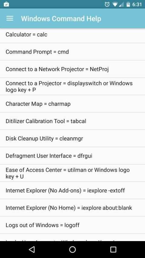 Windows Command Help скриншот 2