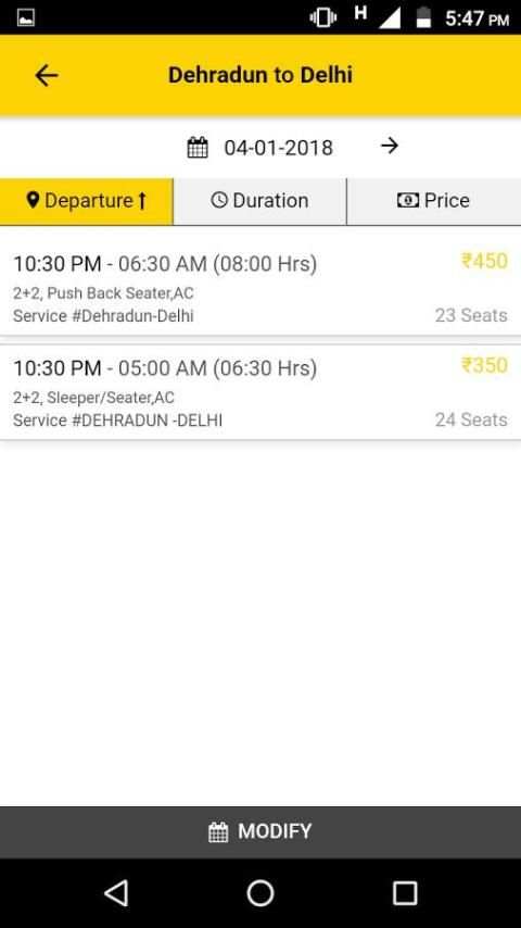 Taj Express Bus Service screenshot 4