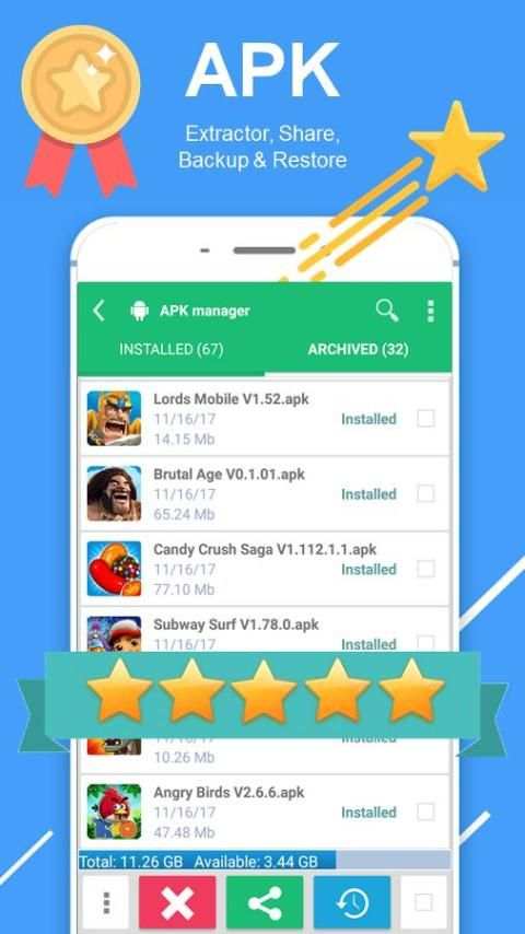 Clean Junk Boost & Backup Free (Apps Master Free) स्क्रीनशॉट 7