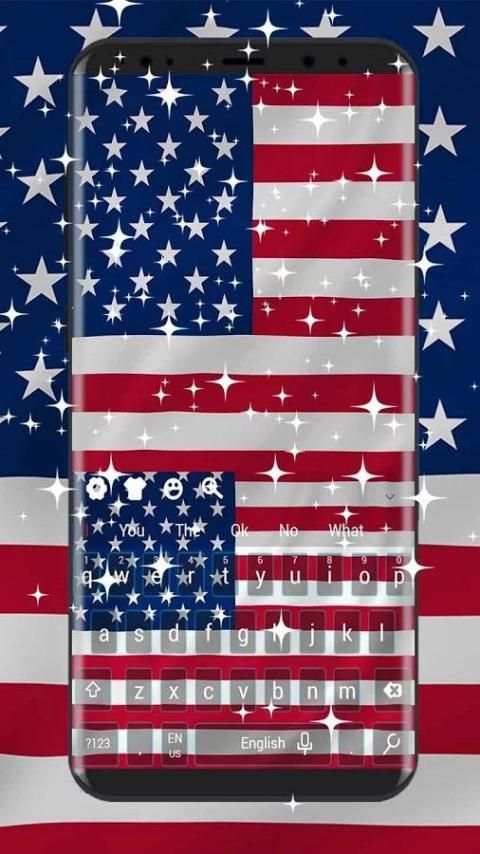 2018 American keyboard Theme screenshot 4