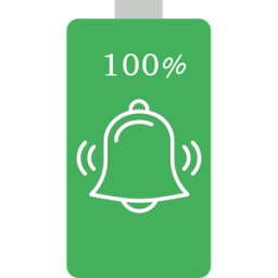 ikon Alarm on battery full
