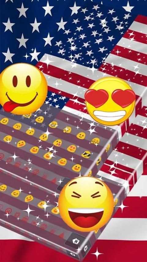 2018 American keyboard Theme screenshot 3