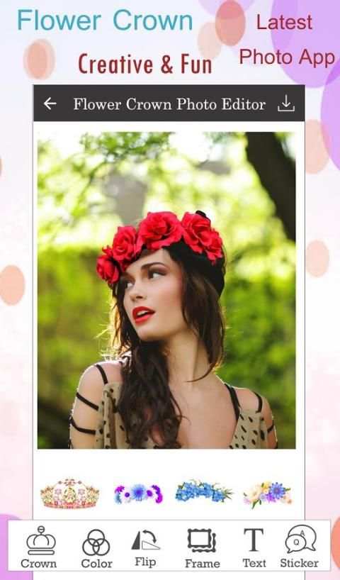 Flower Crown Photo Editor screenshot 2