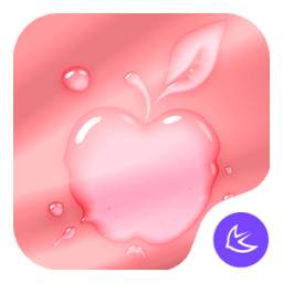 Pink iPhone X-- APUS Launcher Free Theme