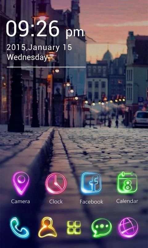 Tonight GO Launcher Theme скриншот 3