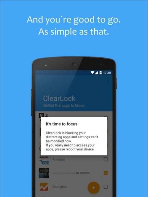 ClearLock: block distractions! screenshot 1