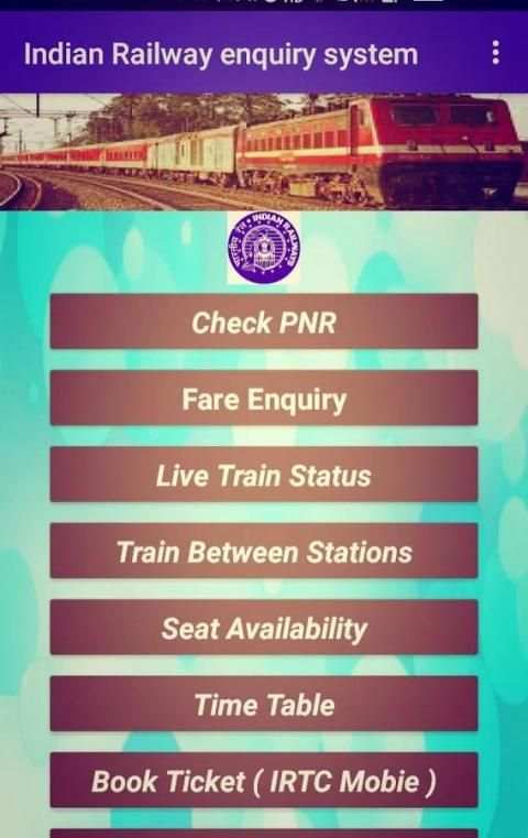 Indian Railway Enquiry скриншот 1