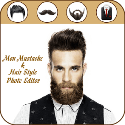 ikon Man Mustache Hair Style : Stylish Man Photo Editor