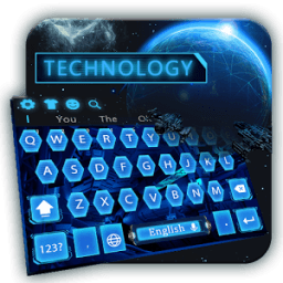 ikon Keyboard Teknologi Biru