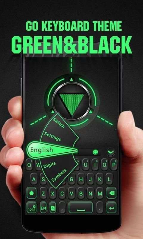GREEN & BLACK GO KeyboardTheme screenshot 7